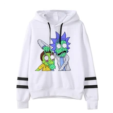 Рик и Морти Забавный мультфильм теплая Толстовка для мужчин/wo мужчин Рикки н Морти Мода 90s Графический Свитшот унисекс хип хоп толстовка мужской/женский