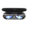 Thin Reading Glasses Protable Pocket Presbyopic Eye Glasses Anti-Blue Ray Spectacles Eyeglasses With Case Round Glasses Frame +2 3