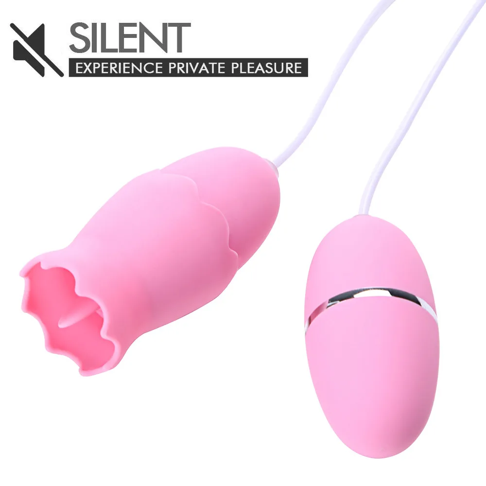 Lip Licking Vibration and Vibrator Egg 10 Frequency Strong Stimulation USB Rechargeable Clitoral Sucking Wand Sex Toy for Women (3)