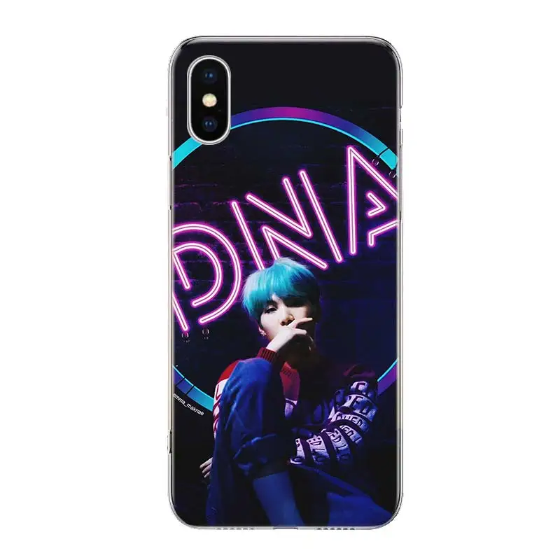 Seokjin Suga милый чехол для телефона для iPhone 11 Pro 7 6X8 6S Plus XS MAX+ XR 5S SE 10 Ten Art TPU Coque Capa Shell - Цвет: TW036-1
