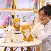 12CM 1PC Mini Sitting Tiger Plush Toys for Children Kids Cute Ornament Pendant Lovely Plush Stuffed Animals Animal Crossing