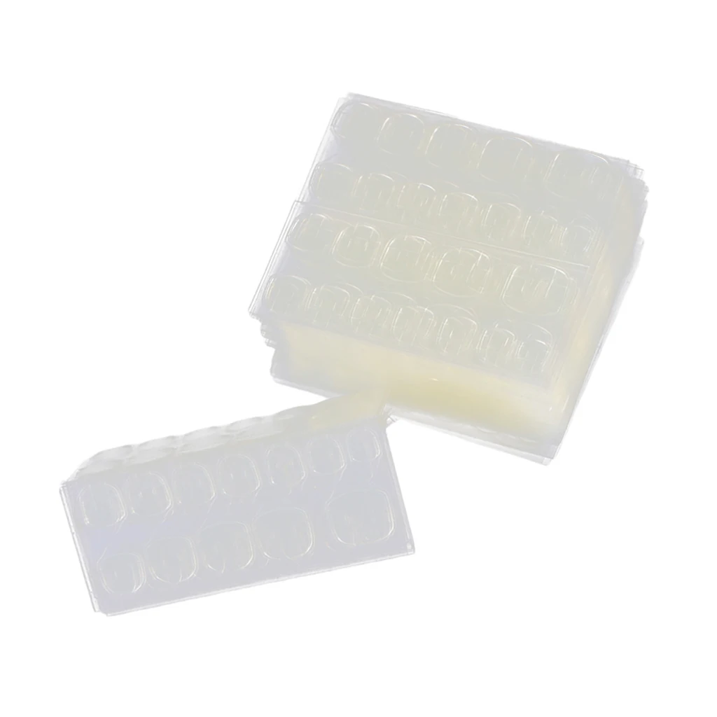240x Waterproof Fake False Nails Extension Tapes Sticky French Tip Adhesive Glue