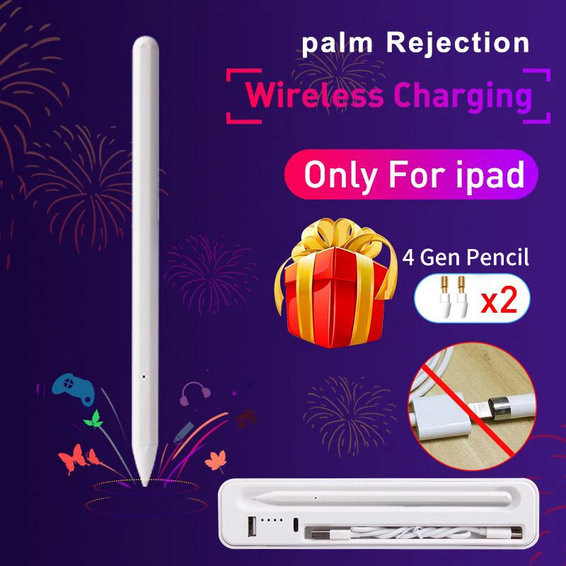 Для Apple Pencil 2 Touch Pen стилус для iPad Pro 11 12 9 7 2018 Air 3 10 2019 Mini 5 ручка рисования без