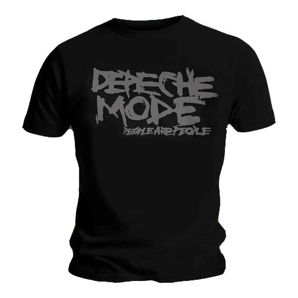 

Official T Shirt DEPECHE tee MODE Album Logo 'People Are People' All Sizes Men Women Unisex Fashion tshirt Free Shipping