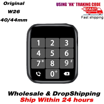 

IWO W26 44mm40mm Smart Watch for women men Sport Band Phone call Bluetooth Waterproof ip68 Ecg Heart Rate BP SmartWatch DROPSHIP