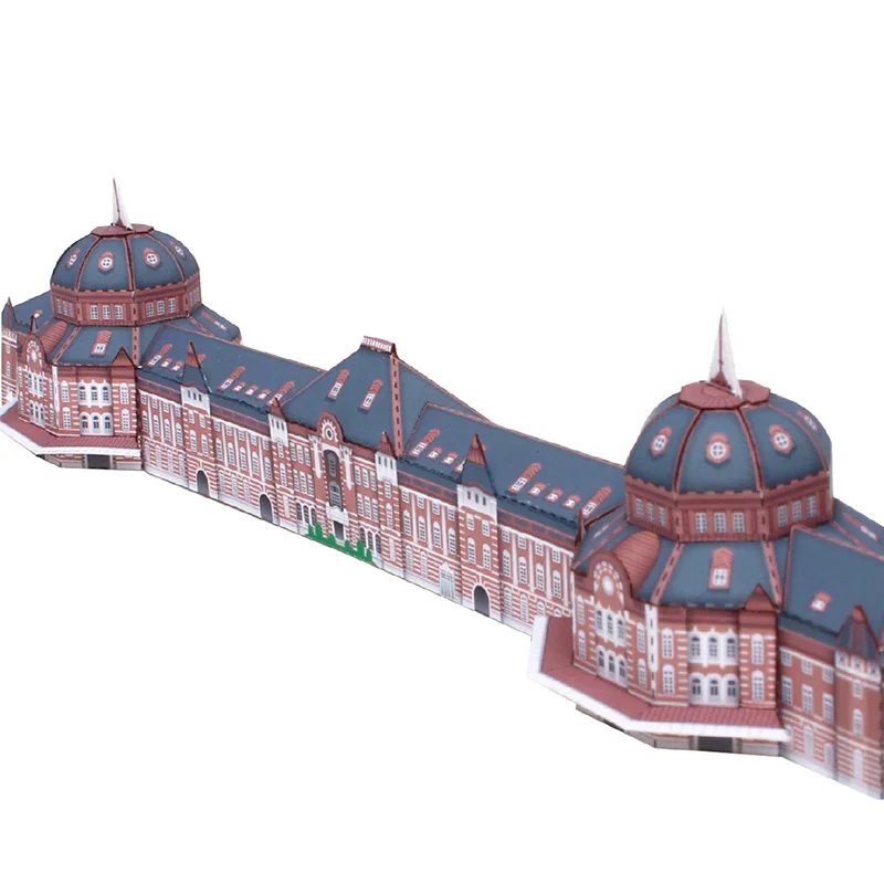 Japão tokyo station hotel mini papel 3d, modelo de papel para casa ...