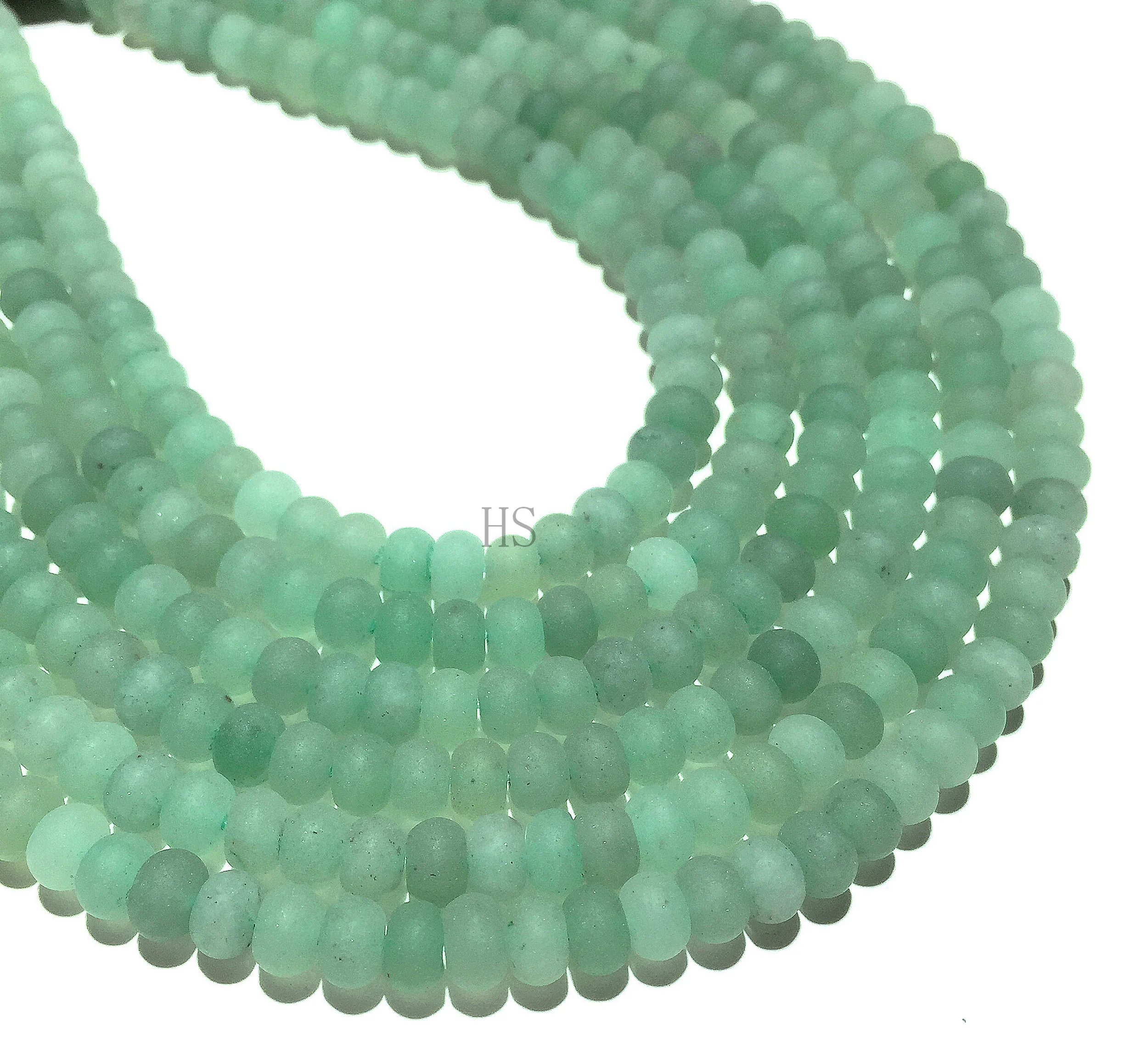 Круглые бусины натуральный матовый камень Green Adventurine Rondelle драгоценные камни