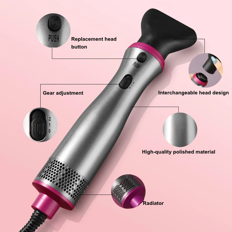 5 in 1 pettine per capelli asciugacapelli elettrico spazzola asciugacapelli ferro arricciacapelli spazzola staccabile kit arricciacapelli ioni negativi ferro arricciacapelli_voghion.com