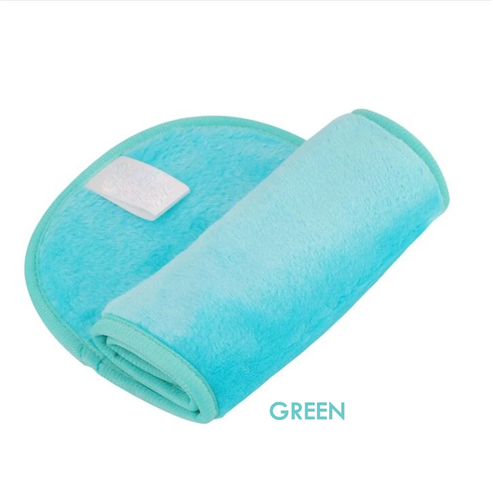 Green 40*17 см микрофибра для снятия макияжа многоразовое полотенце для макияжа салфетки не нужно очищающее масло красота уход за лицом Инструменты 7 цветов - Цвет: Green