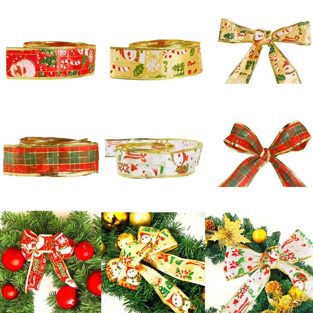 

Huiran Stockings Christmas Ribbons Decor for Gift Packing Santa Claus Merry Christmas Decor for Home Cristmas Xmas New Year 2020