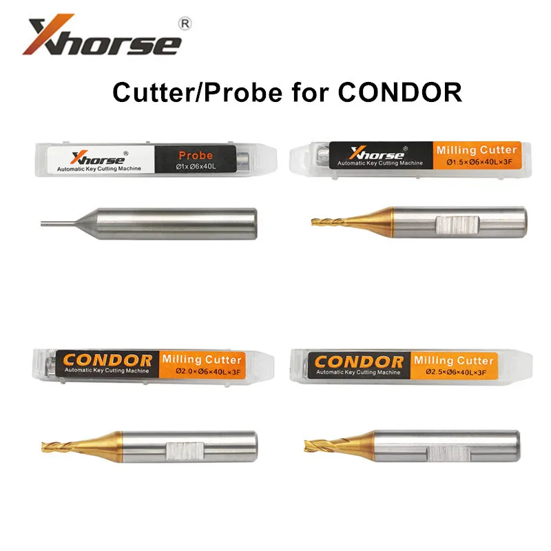 20pcs Cutter 2.0mm and 1.0mm Tracer Point for Xhorse ONDOR XC-007 Key Machine 
