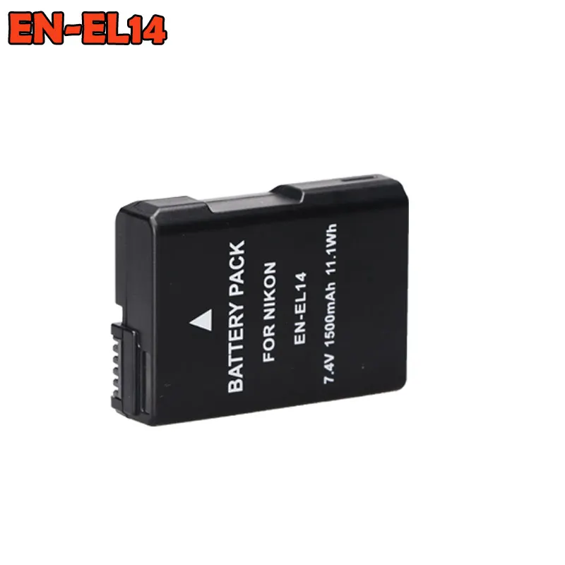 3 шт. EN-EL14 EN-EL14a ENEL14 EL14 батареи+ ЖК-зарядное устройство для Nikon P7800, P7100, D3400, D5500, D5300, D5200, D3200, D3300, D5100, D3100