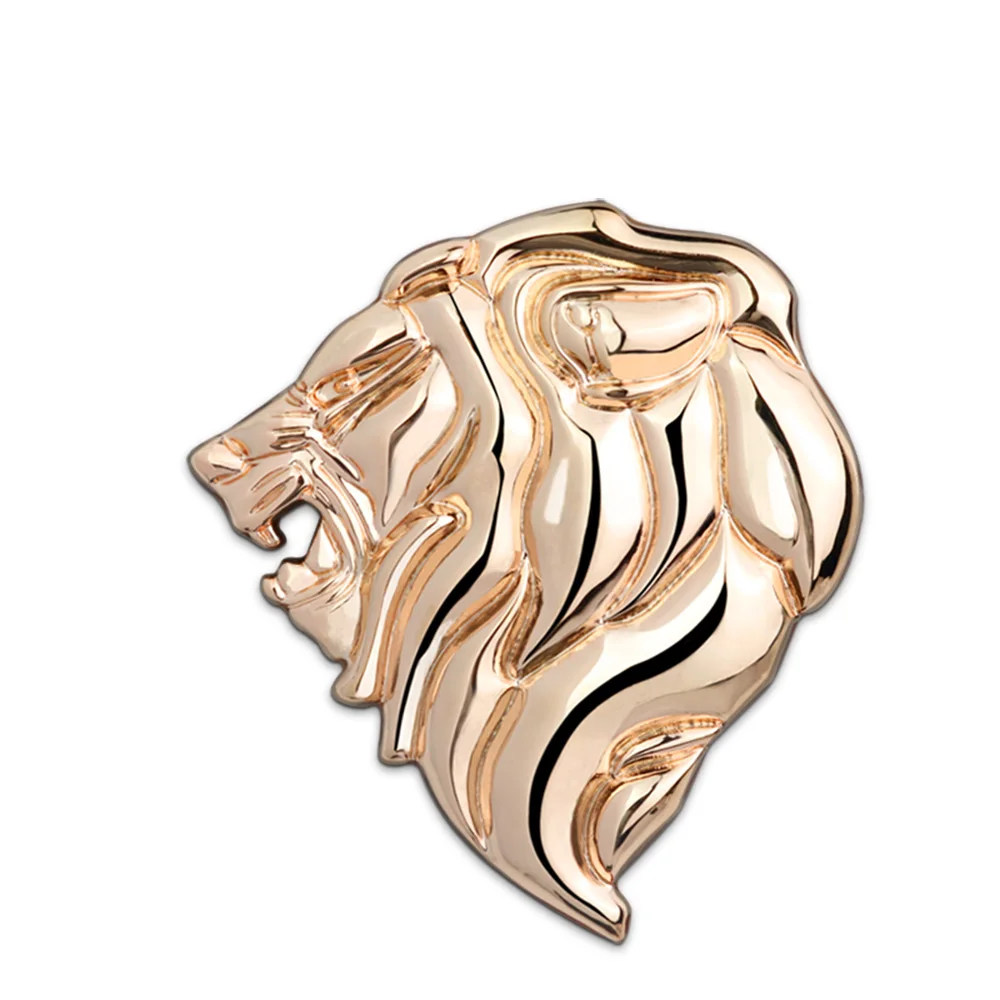 

1 шт., металлическая 3d-эмблема в виде головы льва