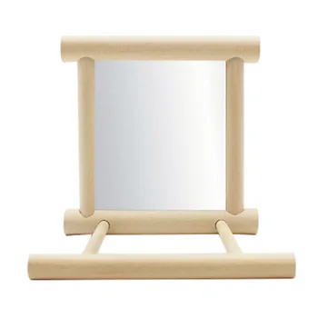 

Swing Platform Wooden Stand With Mirror Cage Accessories Pet Gifts Conures Cockatiels Hanging Exercise For Parrot Perch Bird Toy