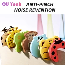 Butoir de porte Anti pincement pour bébé et enfant, protection de sécurité des doigts, prévention du bruit, couleur aléatoire, 1/2/4/7 pièces