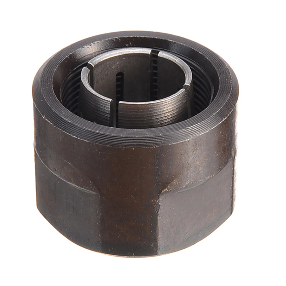 13MM Metal 1/2" Collet Nut Plunge Router Parts For MKt 3612 22.5*27mm  Black mobile woodworking bench