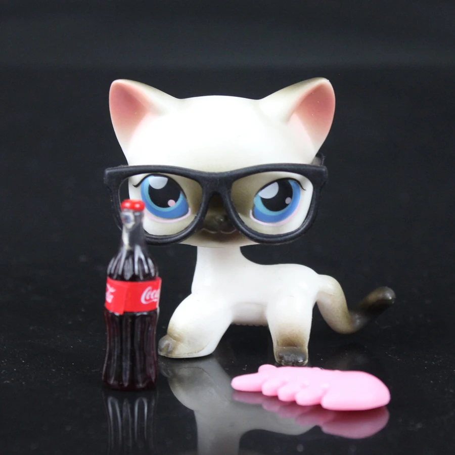 YASMINE Pet Shop белый серый Кот Китти очки аксессуары lps #5 | Игрушки и хобби