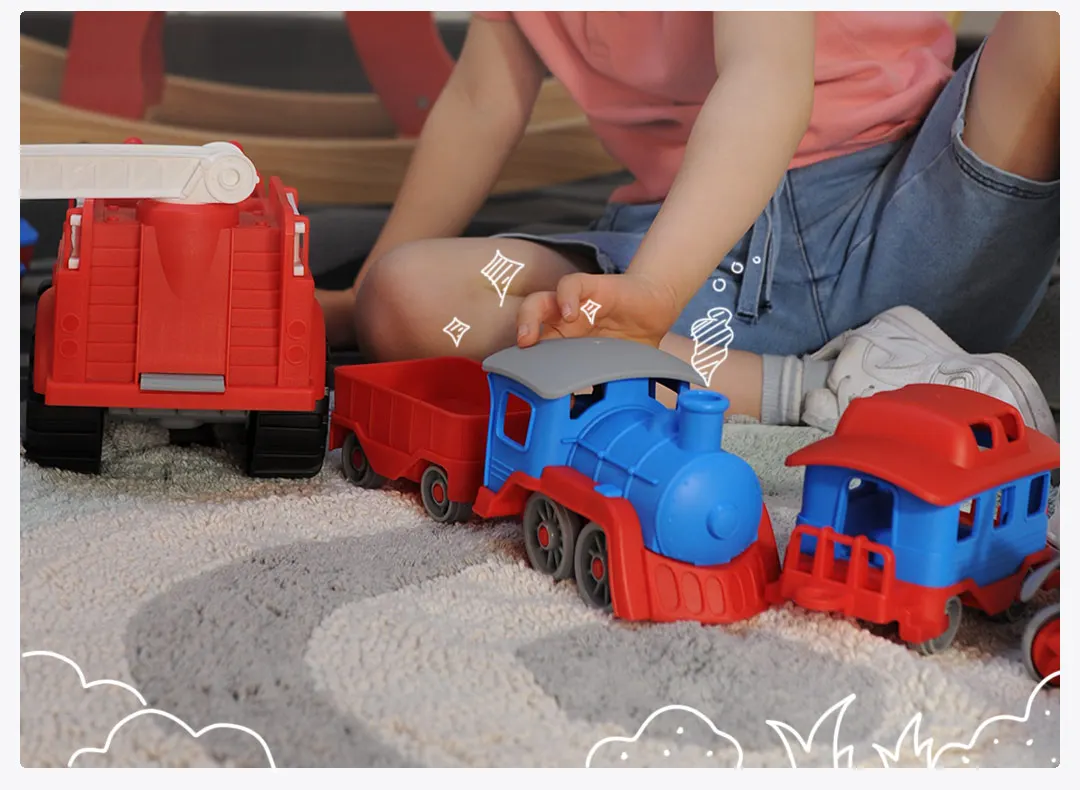 Xiaomi Bravokids детские игрушки супер драйвер серии складная лестница пожарная машина Счастливый маленький поезд съемный