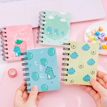 

Mohamm Cartoon Funny Dinosaur A7 Coil Notebooks Cute Student Office Supplies Stationery Gifts