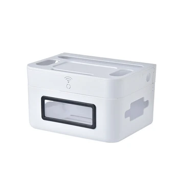 

New-Wireless Wifi Router Storage Box Separate Wall Hanging Shelf for Router Cable Organizer Power Charger Storage Organizer Rack