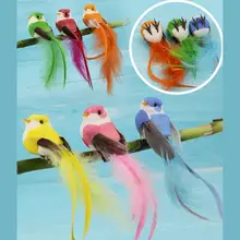 12 шт. искусственные украшения для птиц Воробей DIY для домашнего сада Свадебные украшения вечерние аксессуары