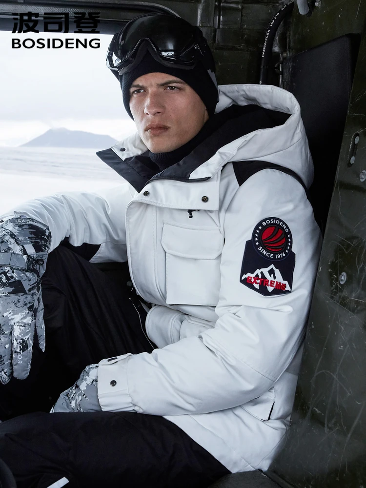 Cena BOSIDENG 2019 nowa aksamitna kurtka puchowa męska średniej i długiej bardzo zimnej ciepłe i grube zimowe ubrania B90142045
