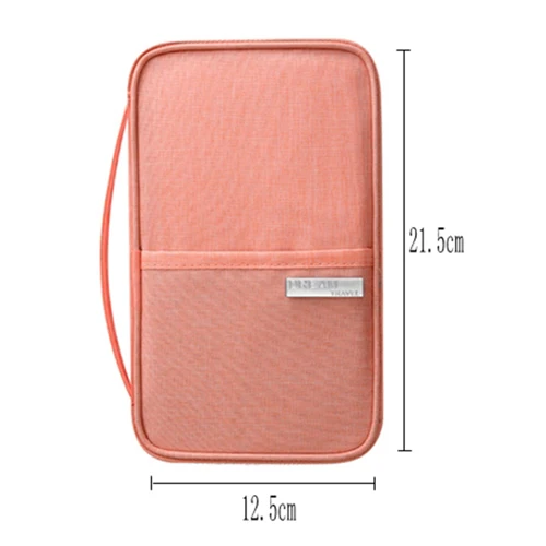 Pink M Кошелек для паспорта, путешествий, держатель для паспорта, многофункциональная посылка для кредитных карт, ID, документов, мульти-карта, пакет для хранения, органайзер, сумка - Цвет: Pink M