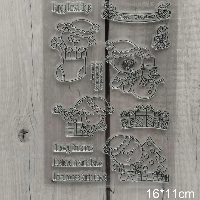 Clear Stamps 6 Прозрачные штампы для скрапбукинга, кролика, лисы, новинка, резиновые штампы, прозрачные, силиконовые, вечерние, для изготовления открыток, stempel, Бумажный шаблон - Цвет: Clear Stamps 6