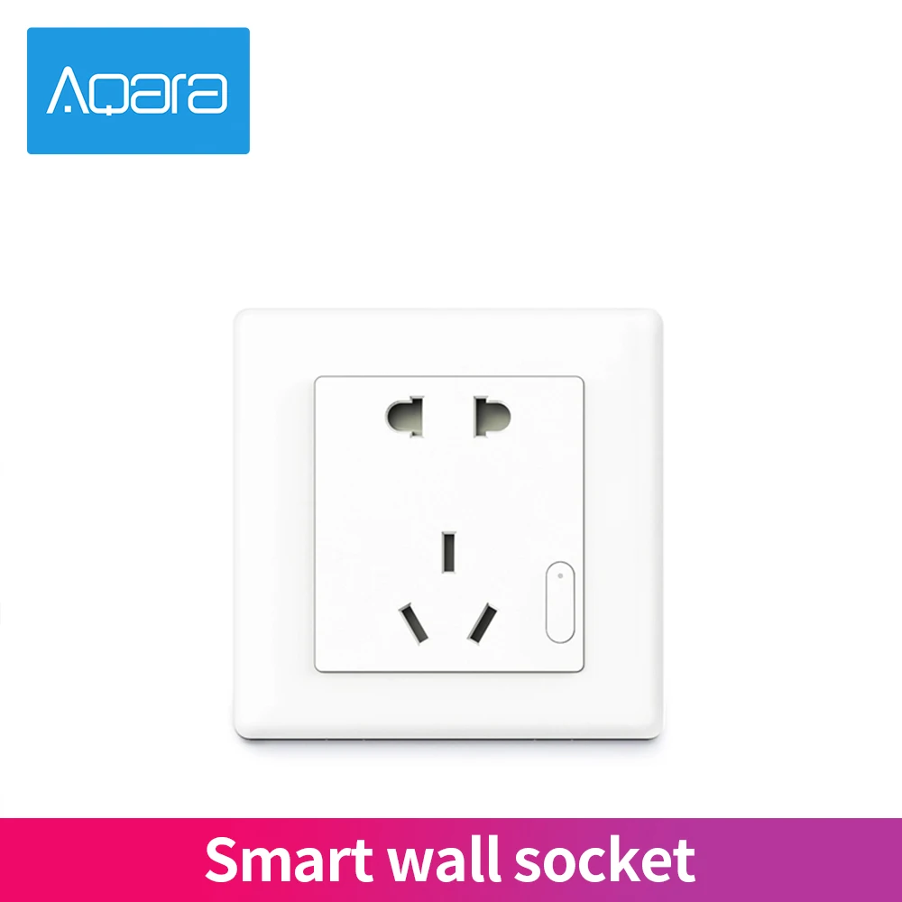 Aqara розетка Smart Home ZigBee Wi Fi Беспроводной приложений благодаря пульту Управление