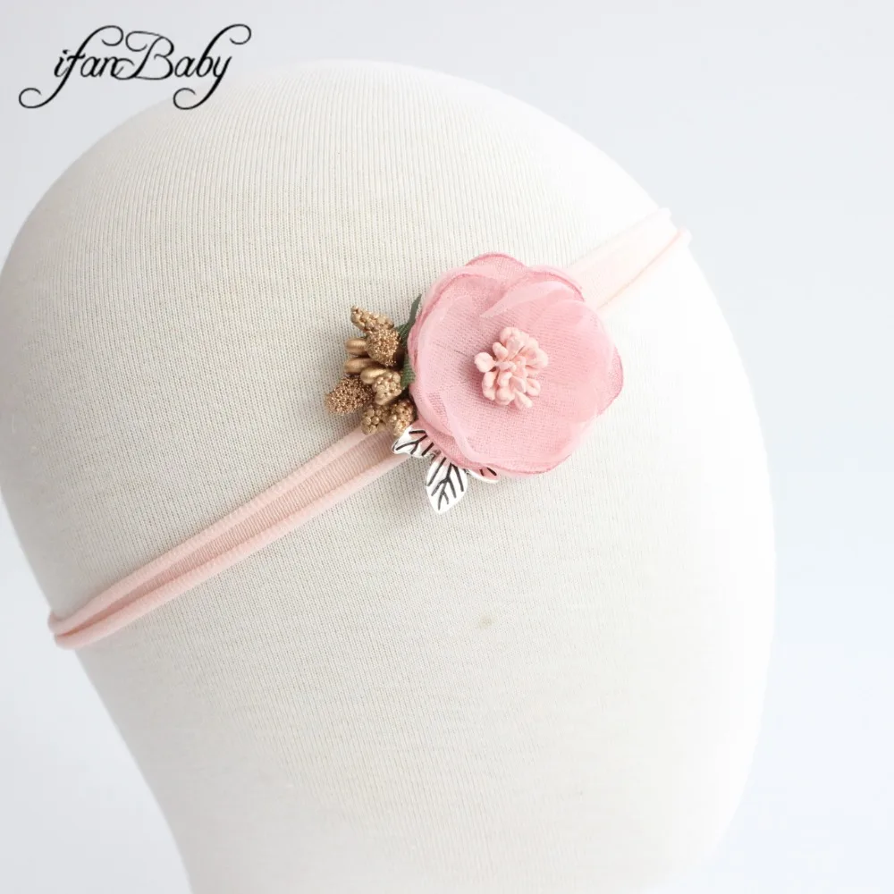 kids nylon headband girl flower headband accessories (3)