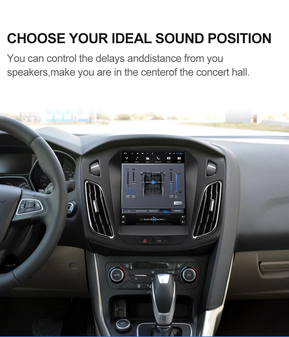 Perfect Isudar H53 Vertical 1 Din Android Auto Radio For Ford/Focus 2012- GPS Car Multimedia Video Player RAM 4G ROM 64G For Tesla Model 10