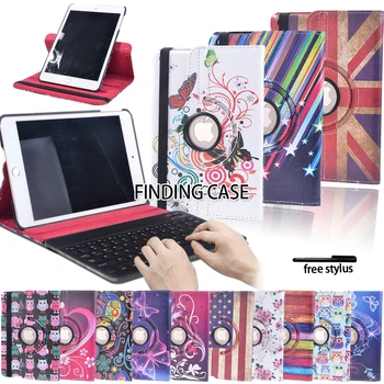 

Drop Resistance Casual Tablet Case PU Leather Stand for Apple IPad Mini 2/3 Foldable Tablets Case+Keyboard Tablet Accessories