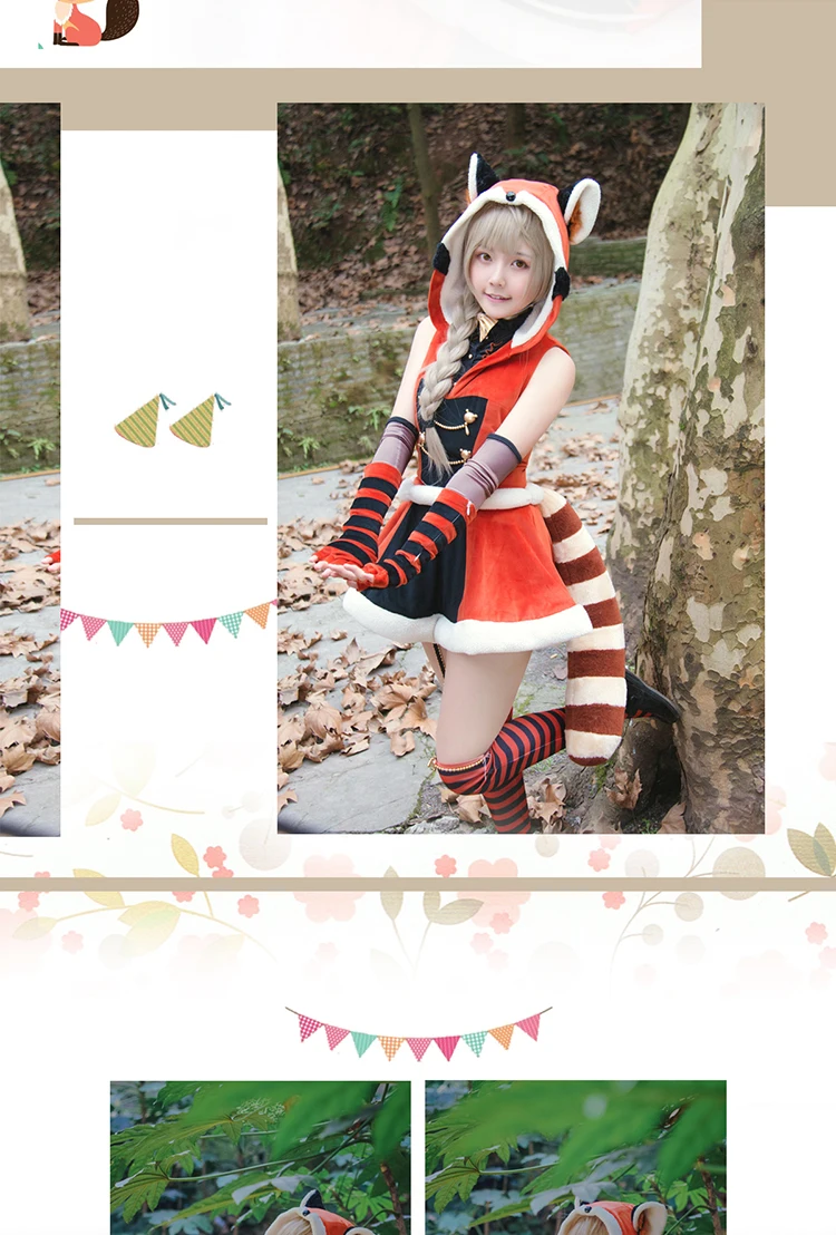 LoveLive! Школьный идол проект Minami Kotori Animal Awakening LL Fox Хэллоуин униформа для косплея F