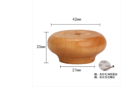 

04 Furniture accessories fittings Solid Wood Cabinet Footpad Lotus Table Foot Heightening Ball Chair Furniture Heightening