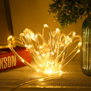 

Battery LED String Light Waterproof 8 Mode Timer Rope Light String with Remote Control for Christmas Holiday Home Decoration