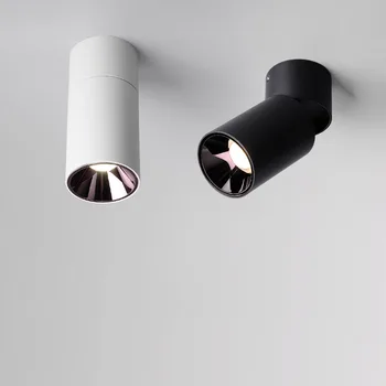 

Dimmable LED Downlight Foldable / Rotatable 12W 7*15cm Spotlight living room TV Background wall Ceiling COB anti glare lamp