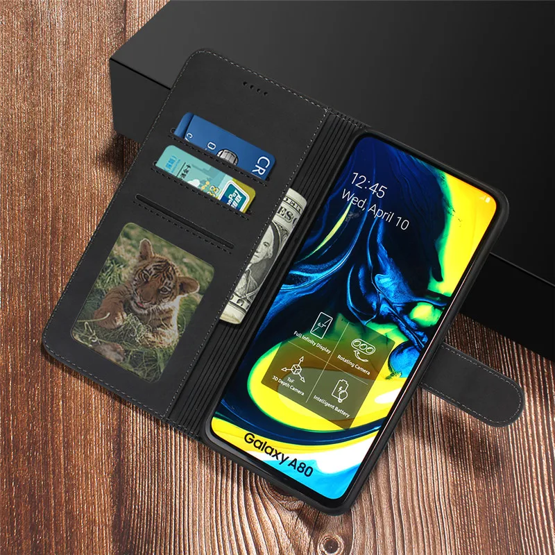 Чехол для samsung Galaxy A80, флип-кошелек, чехол для телефона samsung Galaxy A80, роскошный кожаный кошелек, чехол для Galaxy A80