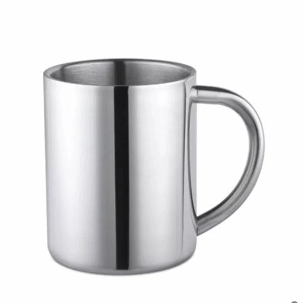Double Wall Stainless Steel Coffee Mug 300ml Portable Termo Cup Travel Tumbler Coffee Jug Milk Tea Cups Double Office Water Mugs (9)