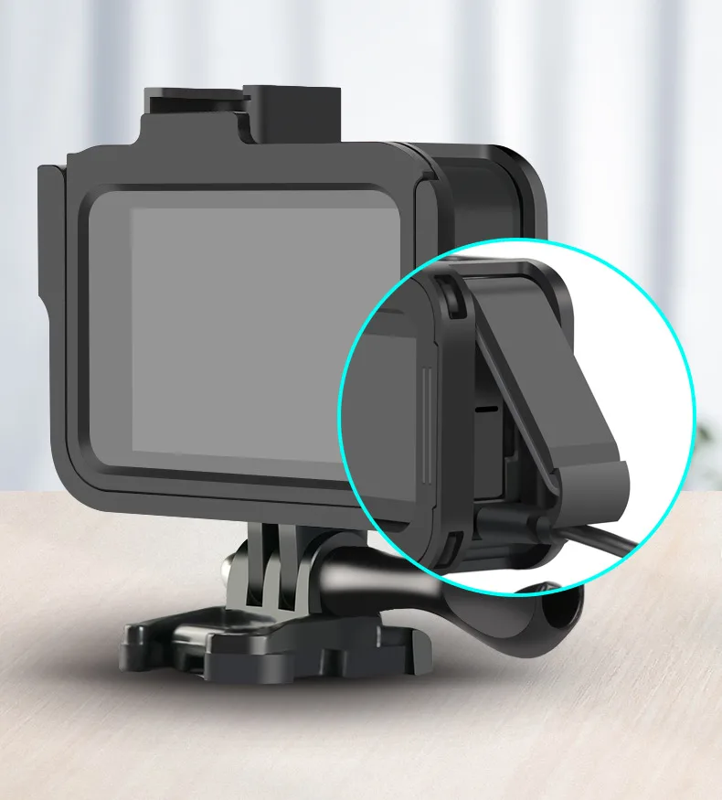 Gopro аксессуары пластиковая защитная рамка для Gopro 8 черная Видеокамера Корпус чехол для Go Pro Hero 8 аксессуары для экшн-камеры