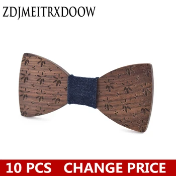 

Children Bow Tie Baby Boy Kids Clothing Accessories Printing Color Gentleman Wooden Girls bowties Neck Tie Flower Bowknot Dot