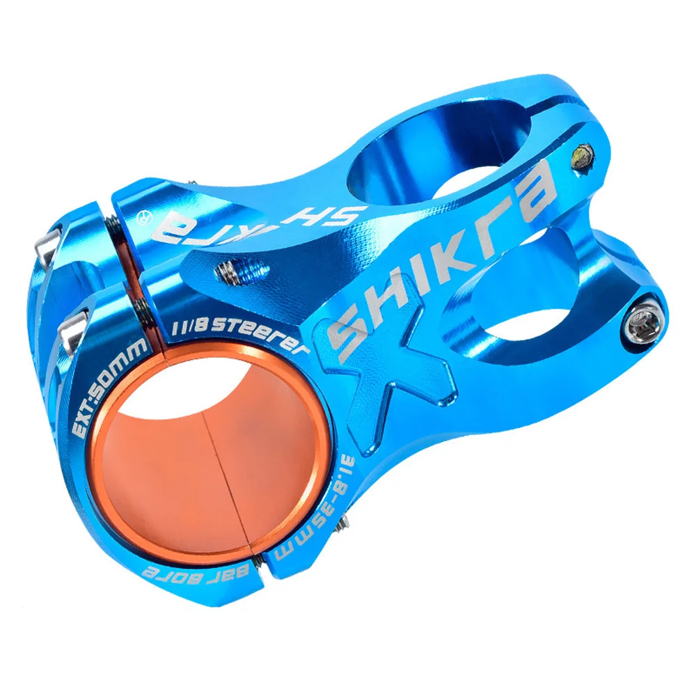 SHIKRA, руль для горного велосипеда, короткий, 31,8*50 мм, 0 градусов, MTB, легкий и прочный