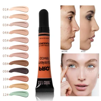 

12 Colors Perfect Cover Face Concealer Cream Pro Contour Makeup Waterproof Liquid foundation Cosmetic Pro Face make up