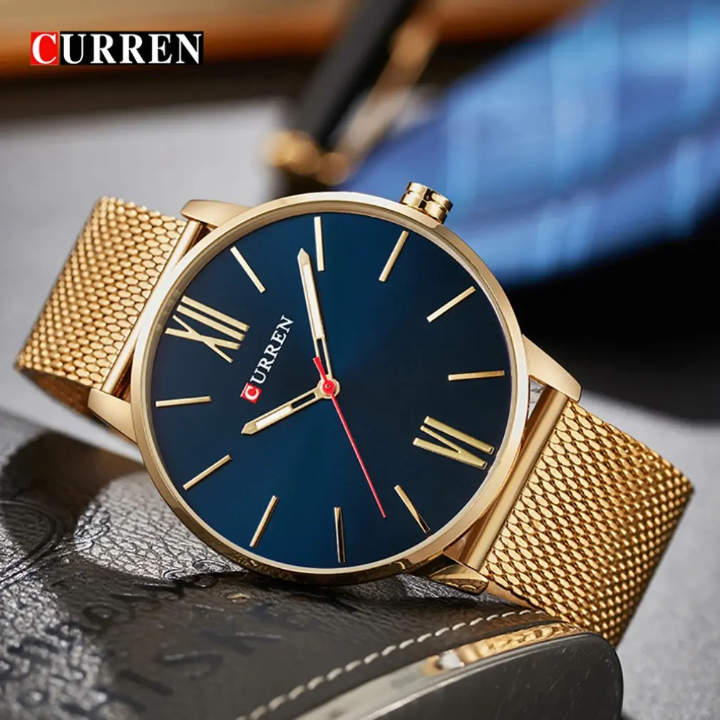 Carrian 8238, часы с тонким стальным ремешком, мужские часы, водонепроницаемые ультра-тонкие часы, кварцевые мужские часы