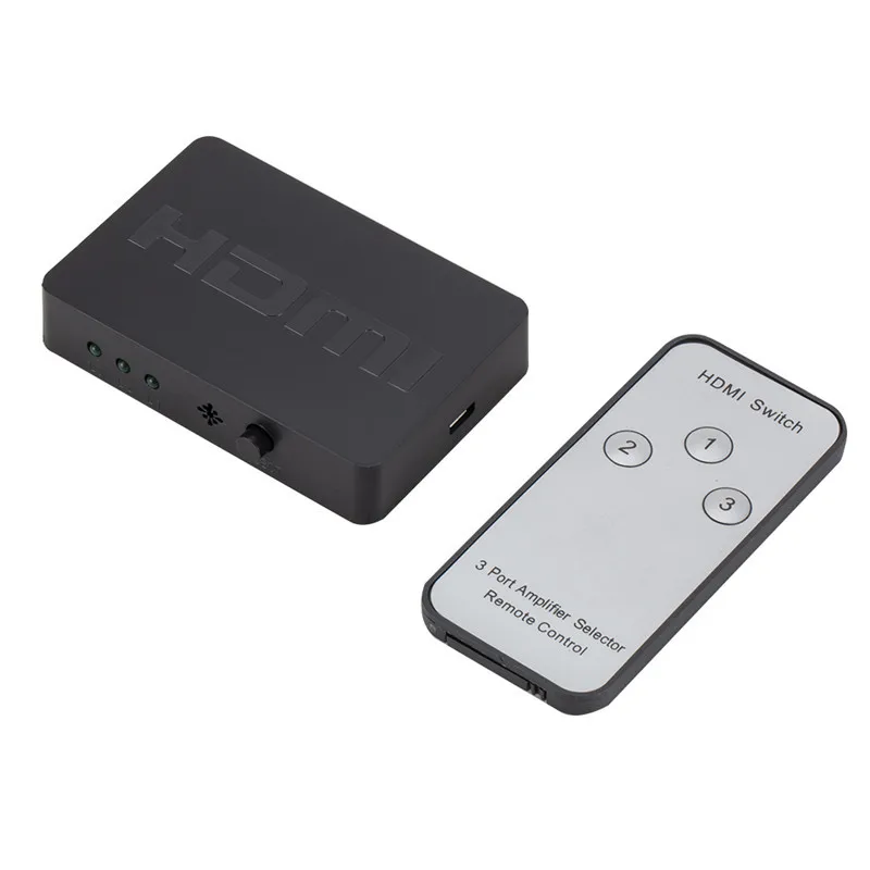 YuBeter HDMI переключатель конвертер HDMI на HDMI 3 вход 1 Выход 1080P 2,5 Гбит/с высокоскоростной HDMI 1,4 адаптер для DVR проектор дисплей