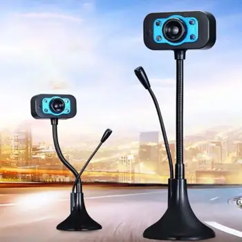 

V2 Usb 2.0 Webcam Camera with Microphone for Desktop Laptop Pc Computer Camera Drive-free Live Cam Video Camera