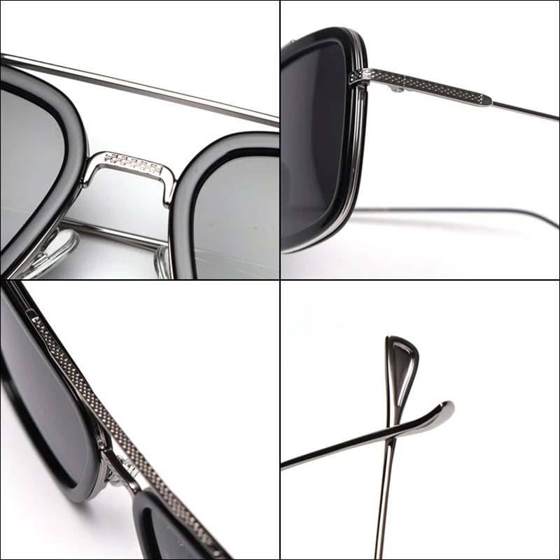 SHAUNA TR90 поляризованные Квадратные Солнцезащитные очки женские модные солнцезащитные очки Железный человек мужские очки для вождения