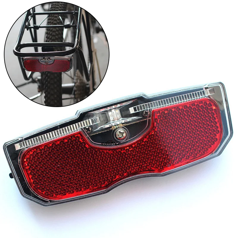 

Bicycle Rear Light Bike Tail Light Reflector No Batteries For Cycling Rear Rack Carrier Lamp With Bike Reflector Light