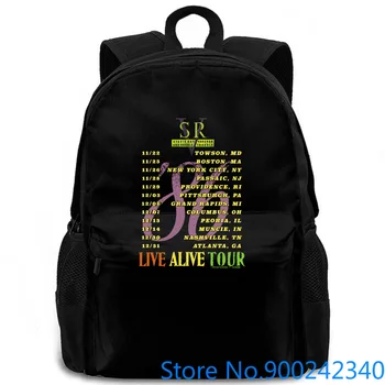

Stevie Ray Vaughan & Double Trouble LIVE ALIVE Tour 1986 Rock Band Mens New Printing women men backpack laptop travel