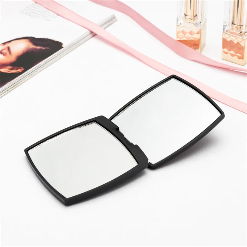Косметика для макияжа компактные зеркала мини зеркало квадратной формы девушка мини двухстороннее портативное зеркало карман