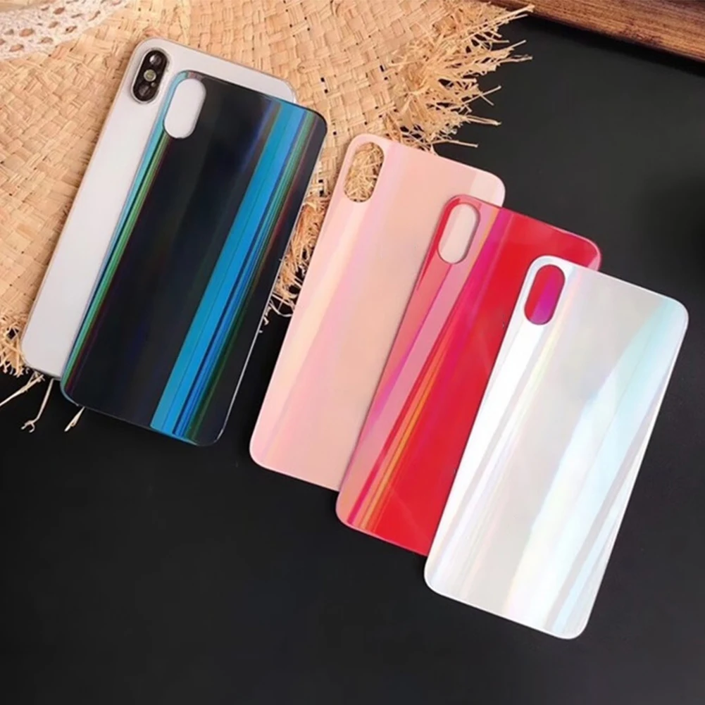 Закаленное стекло задняя Защита экрана для iPhone 11 Pro X XS XR MAX 7 8 Plus Аврора градиент